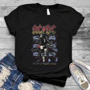 Acdc Blow Up Your Video Tee - Acdc Graphic Tees For Women Kids - Acdc Clothes For Men - Vintage Acdc T Shirt Handmade Shirt