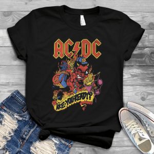 Acdc Hell Boy Are You Ready Funny Shirt – Distressed Acdc Shirt - Kids Acdc T Shirt Boys - Acdc Rock Band Graphic Tee – Rock Band Tour Tshirt Handmade Shirt