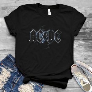 Acdc Thunderstruck Shirt For Men – Women Tee Vintage Acdc T Shirt - Hard Rock Shirt For Men - Acdc High Voltage Band Shirt Handmade Shirt
