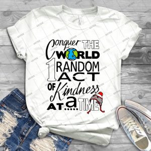 Acts Of Kindness - White Outline - - Best Unisex Trending Handmade T-shirt Gift Idea For Men T-shirt For Woman