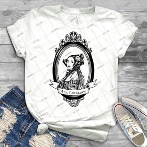 Ada Lovelace 51 - Vintage Men's Shirt Tshirt For Women Classic Handmade Shirt Retro Graphic Tee