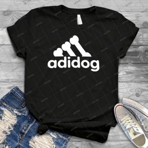 Adidog Logo Parodies 50 - Vintage Mens Shirt Tshirt For Women Classic Handmade Shirt Retro Graphic Tee