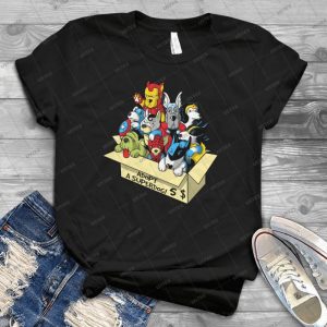 Adopt A Superdog Iron- Dog Spider- Dog Wonder- Dog Funny Handmade Shirt