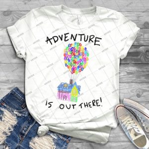 Adventure Is Out There - Vintage Men's Shirt Tshirt For Women Classic Handmade Shirt Retro Graphic Tee