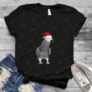 African Grey Parrot-Merry Christmas - Gift Idea Shirt For Men Tee For Women Classic Retro Vintage Graphic T-Shirt