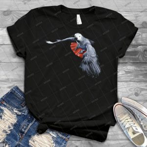 African Grey Parrot - Flying - #2 - Best Unisex Trending Handmade T-shirt Gift Idea For Men T-shirt For Woman