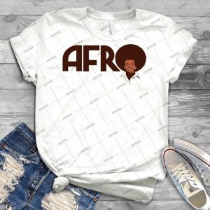 Afro T Shirt 25 - Vintage Men's Shirt Tshirt For Women Classic Handmade Shirt Retro Graphic Tee