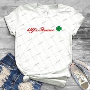 Alfa Romeo Quadrifoglio - Red - 54 - Trending Shirt For Women Vintage Retro Tee For Men Kid's T-Shirt Handmade Shirt