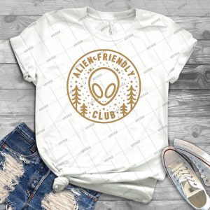 Alien Friendly Club 76 - Trending Shirt For Women Vintage Retro Tee For Men Kid's T-Shirt Handmade Shirt