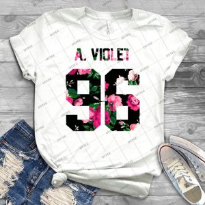 Alissa Violet-Colorful Flowers - Gift Idea Shirt For Men Tee For Women Classic Retro Vintage Graphic T-Shirt
