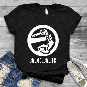 All Cops Are Bastards 71 - Vintage Mens Shirt Tshirt For Women Classic Handmade Shirt Retro Graphic Tee