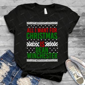 All I Want For Christmas - Dean Winchester - - Gift Idea Shirt For Men Tee For Women Classic Retro Vintage Graphic T-Shirt