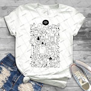 All The Beasts Imagined & Real 59 - Vintage Men's Shirt Tshirt For Women Classic Handmade Shirt Retro Graphic Tee