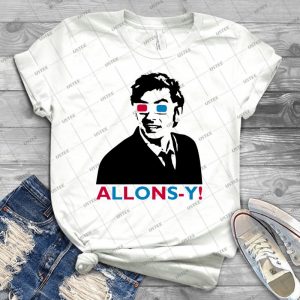 Allons-Y - Vintage Men's Shirt Tshirt For Women Classic Handmade Shirt Retro Graphic Tee