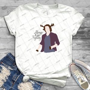 Always Keep Fighting Moose Jared 81 - Trending Shirt For Women Vintage Retro Tee For Men Kid's T-Shirt Handmade Shirt