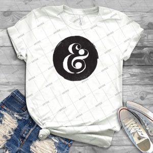 Ampersand 48 - Vintage Men's Shirt Tshirt For Women Classic Handmade Shirt Retro Graphic Tee
