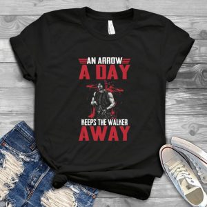 An Arrow A Day Keeps The Walker Away Daryl Dixon Tshirt - Cute Daryl Dixon In The Walking Dead Season 10 Handmade Shirt