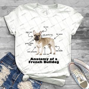 Anatomy Of A French Bulldog - Best Unisex Trending Handmade T-shirt Gift Idea For Men T-shirt For Woman