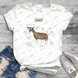 Anatomy Of A Goat 1 - Vintage Men's Shirt Tshirt For Women Classic Handmade Shirt Retro Graphic Tee