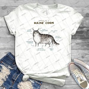 Anatomy Of A Maine Coon - Trending Shirt For Women Vintage Retro Tee For Men Kid's T-Shirt Handmade Shirt