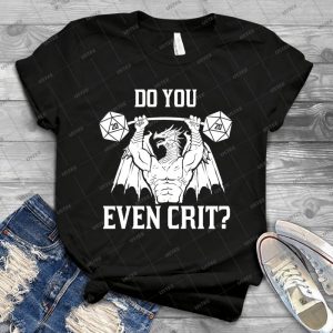 Ancient Swole D Dragon-Do You Even Crit - Gift Idea Shirt For Men Tee For Women Classic Retro Vintage Graphic T-Shirt