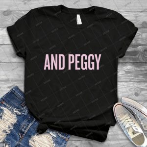 And Peggy  94 - Vintage Mens Shirt Tshirt For Women Classic Handmade Shirt Retro Graphic Tee