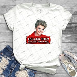 Angela Lansbury - Jessica Fletcher - Murder She Wrote Confession- I Killed Them All- - Gift Idea Shirt For Men Tee For Women Classic Retro Vintage Graphic T-Shirt