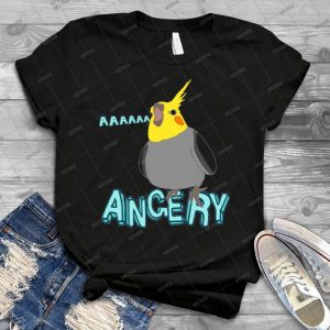 Angery-Cockatiel-2 - Vintage Mens Shirt Tshirt For Women Classic Handmade Shirt Retro Graphic Tee