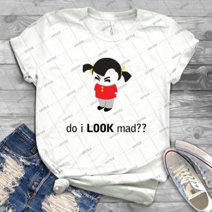 Angry Girl 55 - Gift Idea Shirt For Men Tee For Women Classic Retro Vintage Graphic T-Shirt