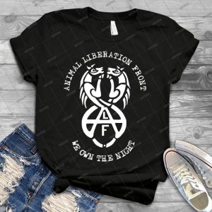 Animal Liberation Front - Vintage Mens Shirt Tshirt For Women Classic Handmade Shirt Retro Graphic Tee