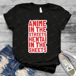Anime In The Streets Hentai In The Sheets 73 - Vintage Mens Shirt Tshirt For Women Classic Handmade Shirt Retro Graphic Tee