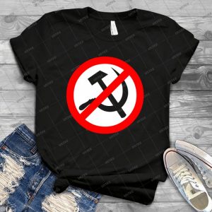 Anti-Communist - Vintage Mens Shirt Tshirt For Women Classic Handmade Shirt Retro Graphic Tee