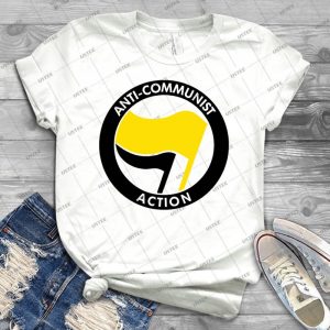 Anti-Communist Action - Vintage Men's Shirt Tshirt For Women Classic Handmade Shirt Retro Graphic Tee