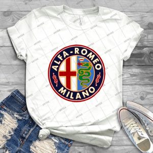Antique Alfa-Romeo Classic Car Sign 65 - Vintage Men's Shirt Tshirt For Women Classic Handmade Shirt Retro Graphic Tee