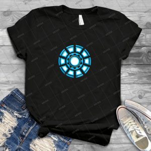 Arc Reactor Comic Hero Superheroes  29 - Vintage Mens Shirt Tshirt For Women Classic Handmade Shirt Retro Graphic Tee