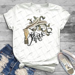 Arcade Fire - Vintage Men's Shirt Tshirt For Women Classic Handmade Shirt Retro Graphic Tee