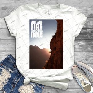 Arcade Fire Everything Now 2 - Vintage Men's Shirt Tshirt For Women Classic Handmade Shirt Retro Graphic Tee