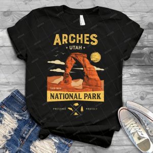 Arches National Park Vintage Utah T Shirt 41 - Best Unisex Trending Handmade T-shirt Gift Idea For Men T-shirt For Woman