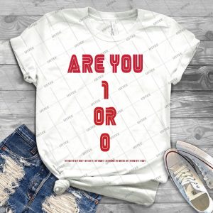 Are You 1 Or 0 - Mr Robot - F Society 46 - Best Unisex Trending Handmade T-shirt Gift Idea For Men T-shirt For Woman