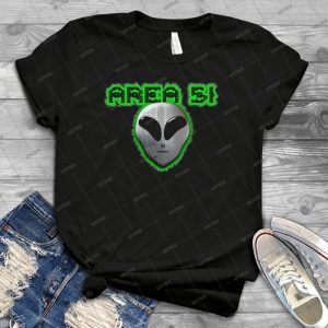 Area 51 Tee 26 - Vintage Mens Shirt Tshirt For Women Classic Handmade Shirt Retro Graphic Tee