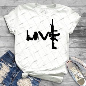 Armes D&39;Amour - Version 1 - Noir 40 - Vintage Men's Shirt Tshirt For Women Classic Handmade Shirt Retro Graphic Tee
