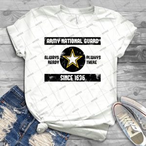 Army National Guard - Vintage Men's Shirt Tshirt For Women Classic Handmade Shirt Retro Graphic Tee