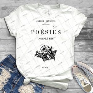 Arthur Rimbaud 42 - Vintage Men's Shirt Tshirt For Women Classic Handmade Shirt Retro Graphic Tee