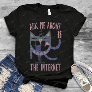 Ask Me About The Internet 95 - Vintage Mens Shirt Tshirt For Women Classic Handmade Shirt Retro Graphic Tee