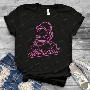 Asstronaut 46 - Vintage Mens Shirt Tshirt For Women Classic Handmade Shirt Retro Graphic Tee