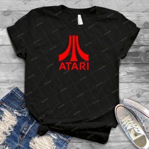 Atari Logo 60 - Vintage Mens Shirt Tshirt For Women Classic Handmade Shirt Retro Graphic Tee