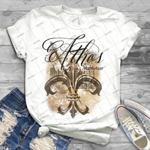 Athos-King S Musketeer Grunge Style - Best Unisex Trending Handmade T-shirt Gift Idea For Men T-shirt For Woman