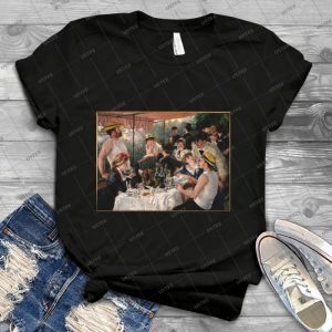 Auguste Renoir - Luncheon Of The Boating Party 1880-1881 Woman Portrait 68 - Best Unisex Trending Handmade T-shirt Gift Idea For Men T-shirt For Woman