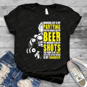 Ausarbeiten Ist Mein Party-Anime Gym Motivation - Gift Idea Shirt For Men Tee For Women Classic Retro Vintage Graphic T-Shirt