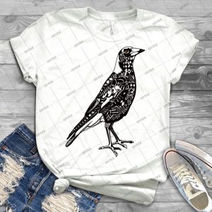 Australian Magpie 20 - Vintage Men's Shirt Tshirt For Women Classic Handmade Shirt Retro Graphic Tee